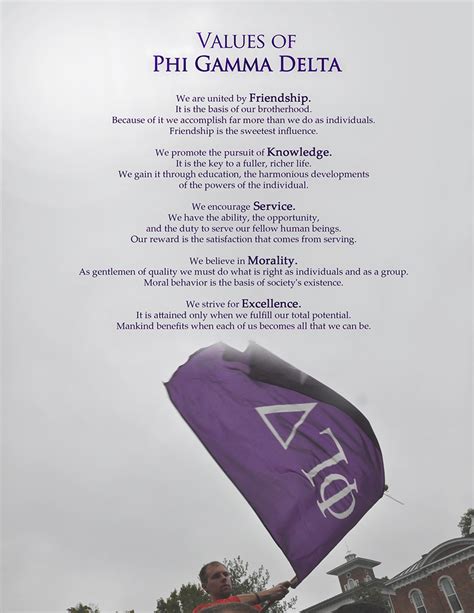 phi gamma delta values.